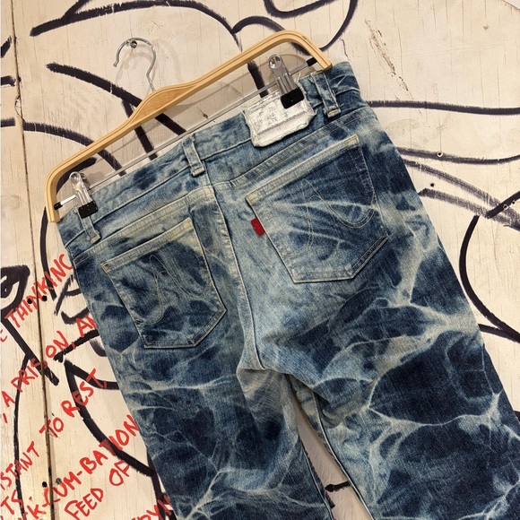 Vintage Atsuro Tayama Bleach Wash Flared Bootcut Jeans - Picture 6 of 11